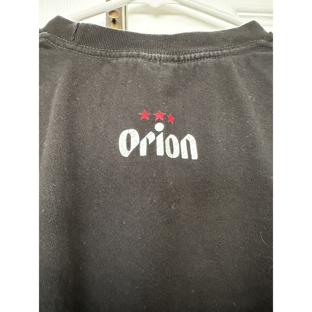 Orion Beer T-shirt Okinawa Limited Edition Orion Genuine 沖縄 BLACK Size L - Picture 4 of 7